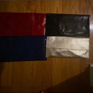 Clutches with a strap